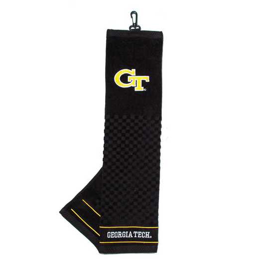 21210: Embroidered Golf Towel Georgia Tech Yellow Jackets